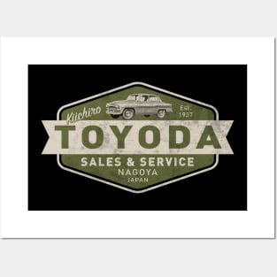 Vintage Toyota by Buck Tee Posters and Art